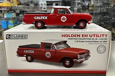 371159 Holden Eh Utility Ute Caltex Heritage Collection #6 1:18 Scale Model Car • $299