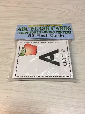 ABC FLASH CARD - Cards For Learning Center 52 Cards- Teaching Supplies • $7.05