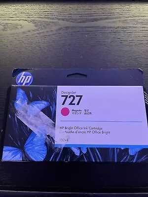 HP Genuine Ink 727 Magenta Ink B3P20A DesignJet T2500 T1500 T920 Date: Jan 2023 • $25.95