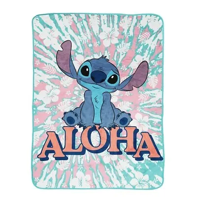 Lilo And Stitch Kids Throw 46 X 60 Microfiber Blue Disney • $23.75