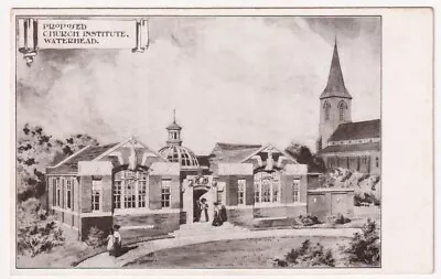 WATERHEAD - Oldham - Proposed Church Institute - C1900s Era Lancashire Postcard • £2.50