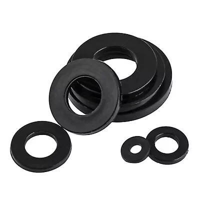 Flat Washers Black Nylon Plastic Washer M2 3 M4 M5 M6 M8 M10 M12 M14 M16 M18 M20 • $1.92