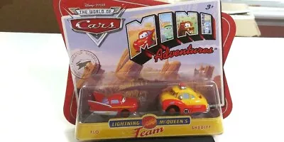 Mini Adventures Lightning McQueen's Team Flo And Sheriff • $5