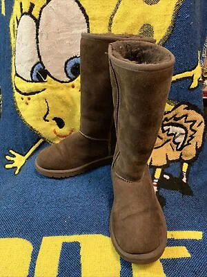 UGG Women’s Boots Size 6 Classic Tall 5229Y Chocolate Good • $50