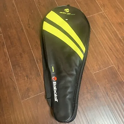Babolat Aero Series Tennis Racket Bag Case Black Yellow Heavy Padded Zip Handle • $12.57