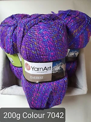 £13.95 • Buy YarnArt Everest Chunky Yarn/Wool, 3 X 200g ( 600g Total ) Irresistibly Soft. 