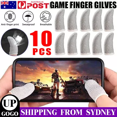 10 Phone Mobile Game Finger Sleeve Thumb Gloves Sweatproof Gamer PUBG Equipments • $6.45