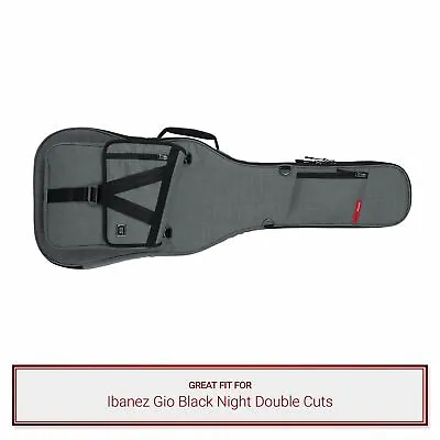 Grey Gator Case Fits Ibanez Gio Black Night Double Cuts • $159.99