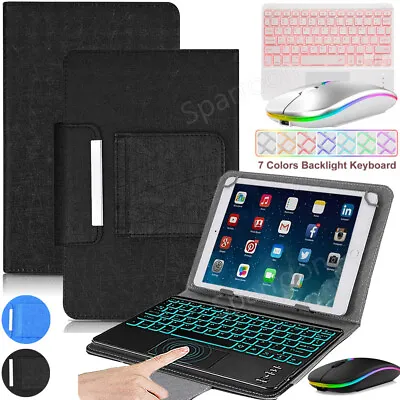 For Samsung Galaxy Tab A9 Plus A8 S7 S8 S9 Touchpad Keyboard Case Cover W/ Mouse • $44.99