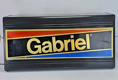 Vintage Gabriel Shock Absorber Lighted Sign Counter Display Parts Catalog Rack • $439.96