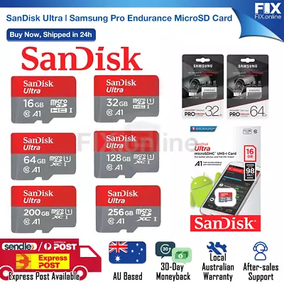 1-5Pcs Micro SD Card SanDisk Ultra Extreme USB 16 32GB 64GB 128GB 256GB TF Card • $34.66