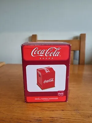 Retro Vintage 80s Style Coca Cola Small Napkin Dispenser Holder • £12
