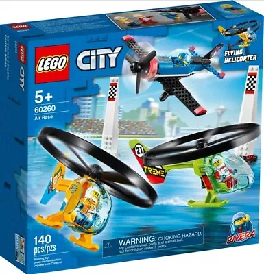 LEGO CITY: Air Race 60260 (2021) Retired Real Flying Helicopter Sealed Free Post • $39