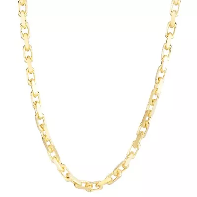 14k Solid Yellow Gold Anchor Cable Link Mens Chain/Necklace 22  28 Grams 3.5MM • $2869