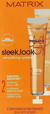 Matrix Sleek Look Smoothing System 2 Recovery Treatment 5x 0.67oz Free Shipping • $8.25