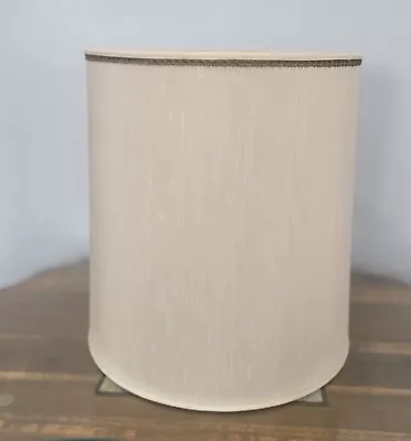 Vintage Off White Beige Stiffel Textured Drum Lamp Shade • $34.99