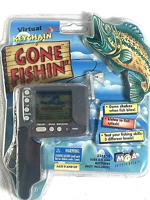 Vintage Gone Fishin’ Virtual Keychain 234852 Game 1998 NEW IN PACKAGE Free Ship • $19.95