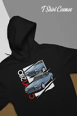 Retro Ford Capri 280 Car Hoodie Classic Car Dad Gift Old School Mens Clothing • £22