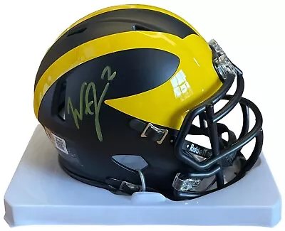 Will Johnson Signed Michigan Wolverines Mini Helmet Beckett Witness Coa • $119.99