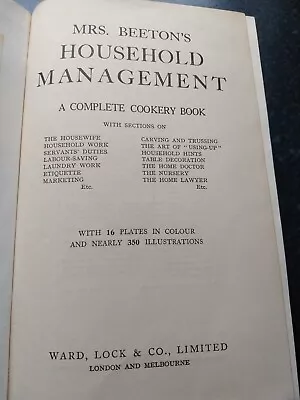 Mrs Beetons Book Of Household Management • £8