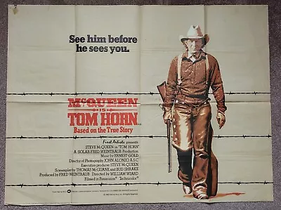 Steve McQueen TOM HORN (1980)  UK Quad  Folded • £10