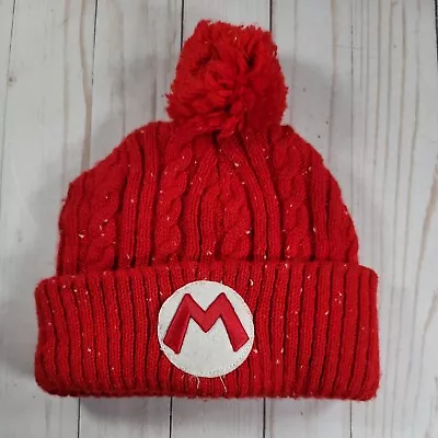 Super Mario Brothers Red Beanie Hat With Pom • $6.95