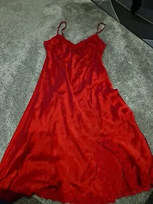La SENZA  Silk Red Camisole/Chemise  Size 8 • £19.99