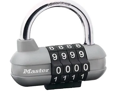 Master Lock Pro Sport Combination Padlock Die Cast 64mm 4 Digit Wheels T33 • £23.49