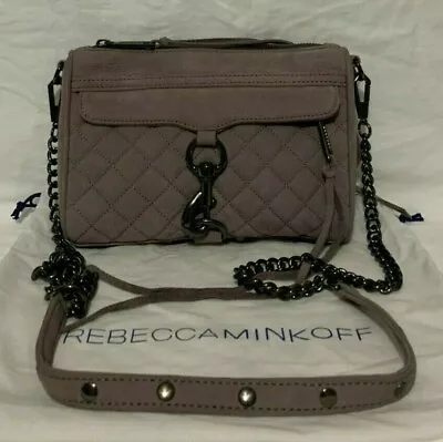 Rebecca Minkoff Quilted Mini Mac Crossbody **Deep Lavender** • $45