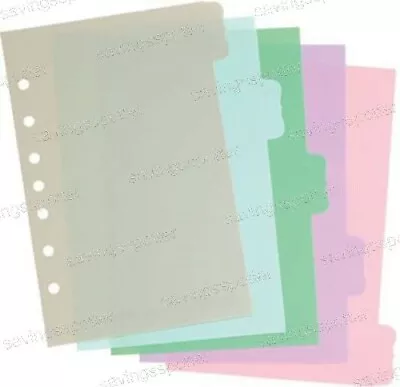 Martha Stewart Small-Format Plastic Dividers 5-1/2  X 8-1/2  Assorted Flourish • $13.99