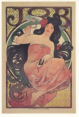 Art Postcard Alphonse Mucha Job Cigarette Paper Museum Of Modern Art NY • $4