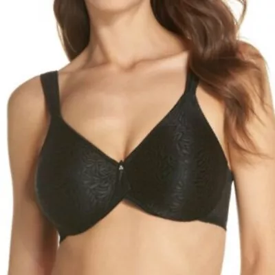 New Wacoal Jacquard Underwire Bra 855367 Black Size 32dd • $28.50