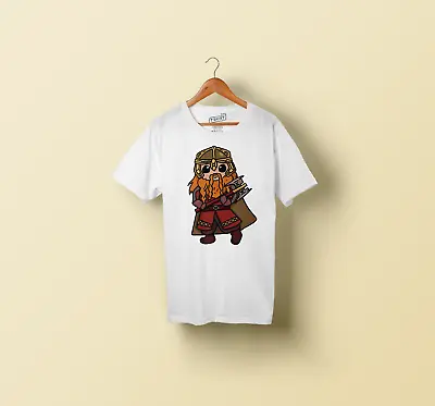 Lord Of The Rings Gimli Chibi T-Shirt Custom Made Black White Adults • £15.95