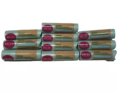 10x EOS 100% Natural Shea & Organic Lip Balm- Sweet Mint - Eos FastFree Ship New • $26.09