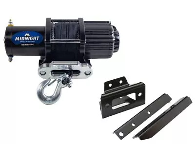 Viper 50 Ft Midnight Winch 4500 Lb Black With Mount For Polaris RZR 170 2008-14 • $239.98