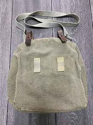 Swiss Army Military Bread Bag Shoulder Salt & Pepper Switzerland Messenger Green • $39.99