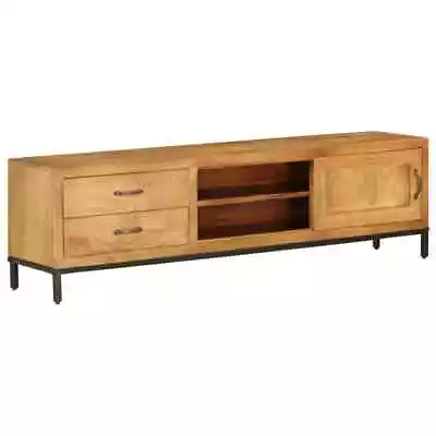 TV Stand TV Unit Sideboard TV Console Media Cabinet Solid Mango Wood VidaXL Vida • $350.99