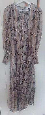 Witchery Snakeskin Print Dress Size 10  • $29.99