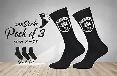 Manchester City Pack Of 3 Socks Dad Grandad Boyfriend Birthday Christmas Gift  • £6.97