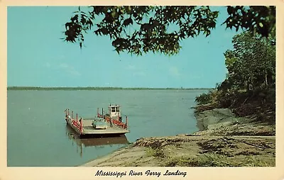 Postcard Mississippi River Ferry Landing • $3.32