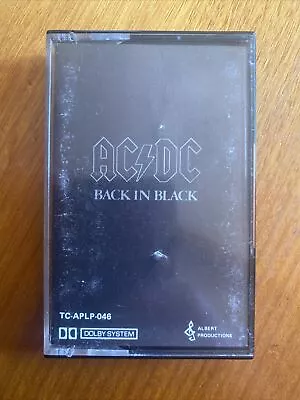 Ac/dc: Black In Black Cassette Tape 1980 Tc-aplp-036 Oz Seller • $49.99