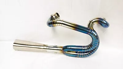 $449 • Buy Exhaust Systems Blue & Silver Color 2 Into 1 Fits For Harley Davidson Vrod 02-17
