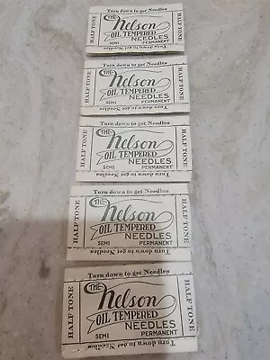 Vintage Victrola Phonograph Record Player Needles Nelson  Half Tone 1 Pack  • $7.50