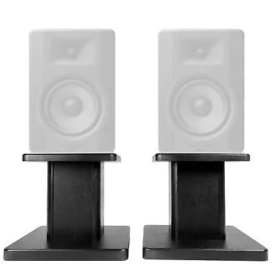 Rockville 8” Black Studio Monitor Speaker Stands For M-Audio BX5 D3 Monitors • $49.95
