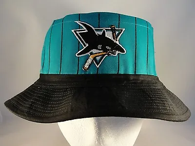 NHL San Jose Sharks Vintage Bucket Hat Teal Black • $24.99
