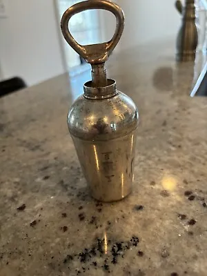 Vintage Napier Mini Cocktail Martini Shaker Measurer W/ Cork Screw & Bottle Open • $45