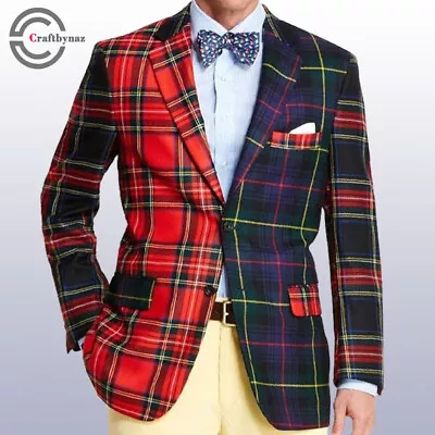 Men's Tartan Jacket Fashion Tartan Coat - Scottish Wedding Tartan Kilt Jacket • £65