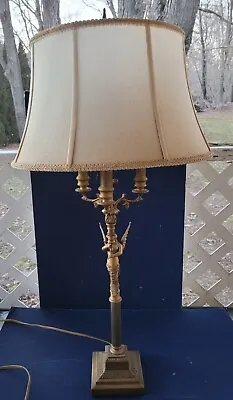 Amazing Vintage Bombay Company Neoclassical Winged Mermaid Table Lamp 35  • $325