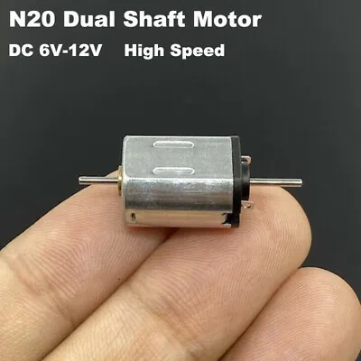 Mini N20 DC6V 9V 12V High Speed 10mm*12mm Electric Motor Dual Shaft Toy Slot Car • $1.99