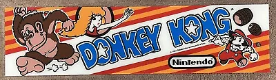 Donkey Kong Arcade Marquee Plexiglass Acrylic Reverse Printed Reproduction • $55